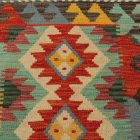 Volnena Kilim preproga 57x87 ročno tkani etnični Kilim