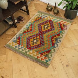Maimana Kilim preproga 63x84 ročno tkani etnični Kilim