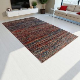   Volnena preproga Gabbeh 198x290 ročno vozlana moderna preproga za dnevno sobo