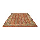 Preproga Kilim Chobi 261x347 ročno tkani Afgan volneni kilim