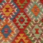 Preproga Kilim Chobi 261x347 ročno tkani Afgan volneni kilim