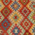 Preproga Kilim Chobi 261x347 ročno tkani Afgan volneni kilim