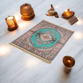   Strojno izdelana svilena preproga SILKEN 70x110 akrilna turška preproga