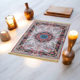   Strojno izdelana svilena preproga SILKEN 70x110 akrilna turška preproga