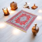 Strojno izdelana svilena preproga SILKEN 70x110 akrilna turška preproga