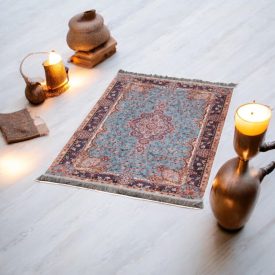   Strojno izdelana svilena preproga SILKEN 70x110 akrilna turška preproga