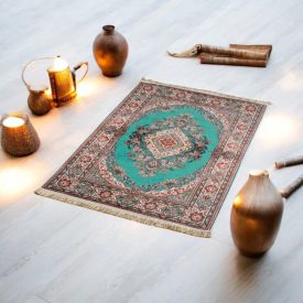   Strojno izdelana svilena preproga SILKEN 70x110 akrilna turška preproga