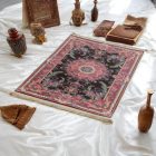 Strojno izdelana svilena preproga SILKEN 70x110 akrilna turška preproga