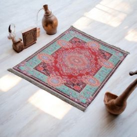   Strojno izdelana svilena preproga SILKEN 70x110 akrilna turška preproga