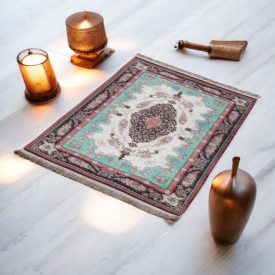   Strojno izdelana svilena preproga SILKEN 70x110 akrilna turška preproga