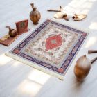 Strojno izdelana svilena preproga SILKEN 70x110 akrilna turška preproga