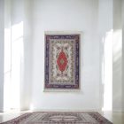 Strojno izdelana svilena preproga SILKEN 70x110 akrilna turška preproga