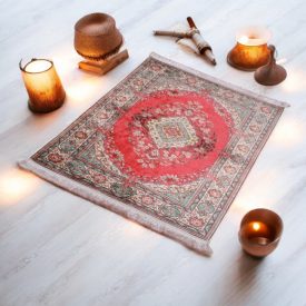   Strojno izdelana svilena preproga SILKEN 70x110 akrilna turška preproga