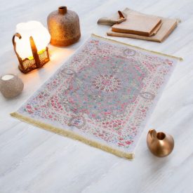   Strojno izdelana svilena preproga SILKEN 70x110 akrilna turška preproga