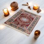 Strojno izdelana svilena preproga SILKEN 70x110 akrilna turška preproga