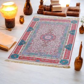   Strojno izdelana svilena preproga SILKEN 70x110 akrilna turška preproga