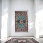 Strojno izdelana svilena preproga SILKEN 70x110 akrilna turška preproga