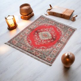   Strojno izdelana svilena preproga SILKEN 70x110 akrilna turška preproga