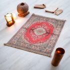 Strojno izdelana svilena preproga SILKEN 70x110 akrilna turška preproga