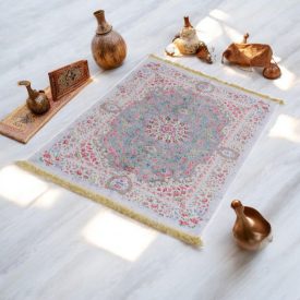   Strojno izdelana svilena preproga SILKEN 70x110 akrilna turška preproga