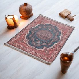   Strojno izdelana svilena preproga SILKEN 70x110 akrilna turška preproga