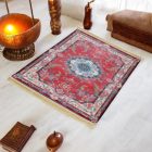 Strojno izdelana svilena preproga SILKEN 70x110 akrilna turška preproga