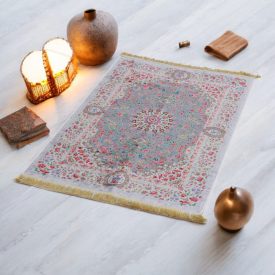   Strojno izdelana svilena preproga SILKEN 70x110 akrilna turška preproga