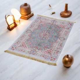 SILKEN preproga 70x110 cm – tanka turška preproga iz akrila s svilnatim videzom