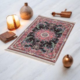   Strojno izdelana svilena preproga SILKEN 70x110 akrilna turška preproga