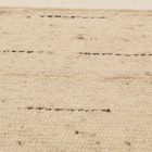 Debela volnena preproga 60x107 enobarvna preproga za dnevno sobo