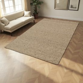 Debela volnena preproga siva 160x250 moderna volnena preproga