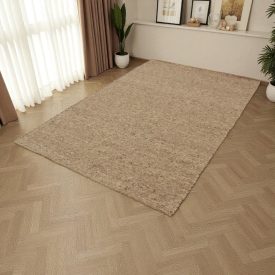 Debela volnena preproga siva 160x250 enobarvna preproga za dnevno sobo