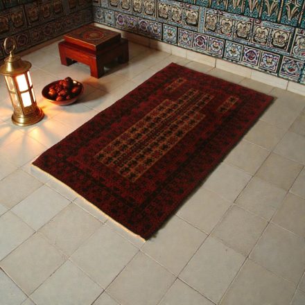 Molitvena preproga Mushwani 97x148 ročno vozlana nomadska preproga