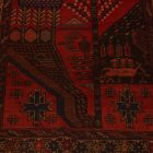 Baluči preproga Mushwani 94x144 ročno vozlana nomadska preproga