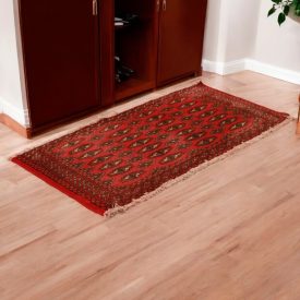   Turkmen preproga Balisht Nakhsha 51x100 ročno vozlana majhna preproga