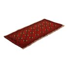 Turkmen preproga Balisht Nakhsha 45x99 ročno vozlana avtentična preproga