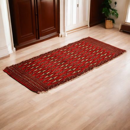 Turkmen preproga Balisht Nakhsha 50x103 ročno vozlana majhna preproga