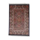 Svilena preproga Baharan 100x150 cm – kobaltno modra viskozna preproga iz Irana
