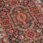 Svilena preproga Baharan 100x150 cm – kobaltno modra viskozna preproga iz Irana