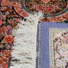 Svilena preproga Baharan 100x150 cm – kobaltno modra viskozna preproga iz Irana