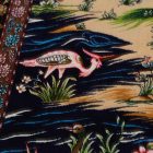 Svilena preproga Vrtni motiv bež 100x150 Iranska svilena preproga iz viskoze