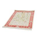 Svilena preproga motiv Drevesa življenja bež 100x150 Iranska svilena preproga iz viskoze