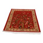 Svilena preproga Drevo življenja 100x150 cm – škrlatno rdeča iranska viskozna preproga