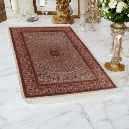 Svilena preproga Soltaniye cream 100x150 Iranska svilena preproga iz viskoze