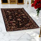 Svilena preproga Lov modra 100x150 Iranska svilena preproga iz viskoze