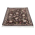 Svilena preproga Lov modra 100x150 Iranska svilena preproga iz viskoze