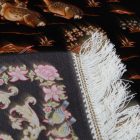 Svilena preproga Lov modra 100x150 Iranska svilena preproga iz viskoze