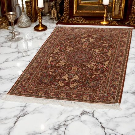 Svilena preproga Nirvana cimetna barva 100x150 Iranska svilena preproga iz viskoze
