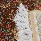 Svilena preproga Nirvana cimetna barva 80x120 perzijska preproga iz viskozne svile