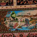 Svilena preproga Golrokh modra 100x150 Iranska svilena preproga iz viskoze